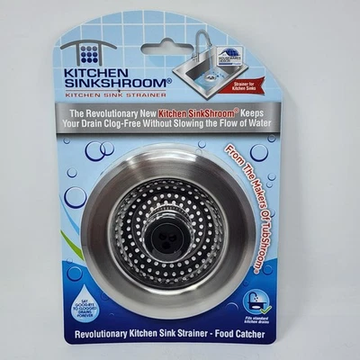 Kitchen SinkShroom® Revolutionary Strainer w/ Anti-Clog Technology by TubShroom