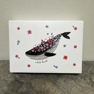Papyrus 14 Thank You Note Cards w/Envelopes Whale ~ Blank Inside 4x5.5” NEW - Picture 1 of 4
