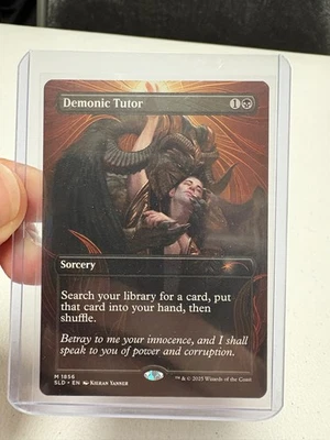 Magic: The Gathering Demonic Tutor NON-FOIL Secret Lair - Image 1 of 2