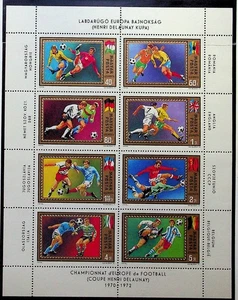 HUNGARY Sc C323a NH MINISHEET OF 1972 - SOCCER - (LN25) - Picture 1 of 1