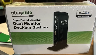 Plugable Dual Monitor Docking Station SuperSpeed USB 3.0 Model UD-3900 - Image 1 of 4