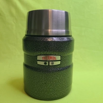 Termo Sportsman 16 oz tarro de comida de acero inoxidable con cuchara plegable caliente/frío Foto 1 de 4