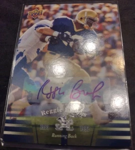 2013 Upper Deck Università di Notre Dame Autografo Reggie Brooks #61 Auto SP HTF - Foto 1 di 3