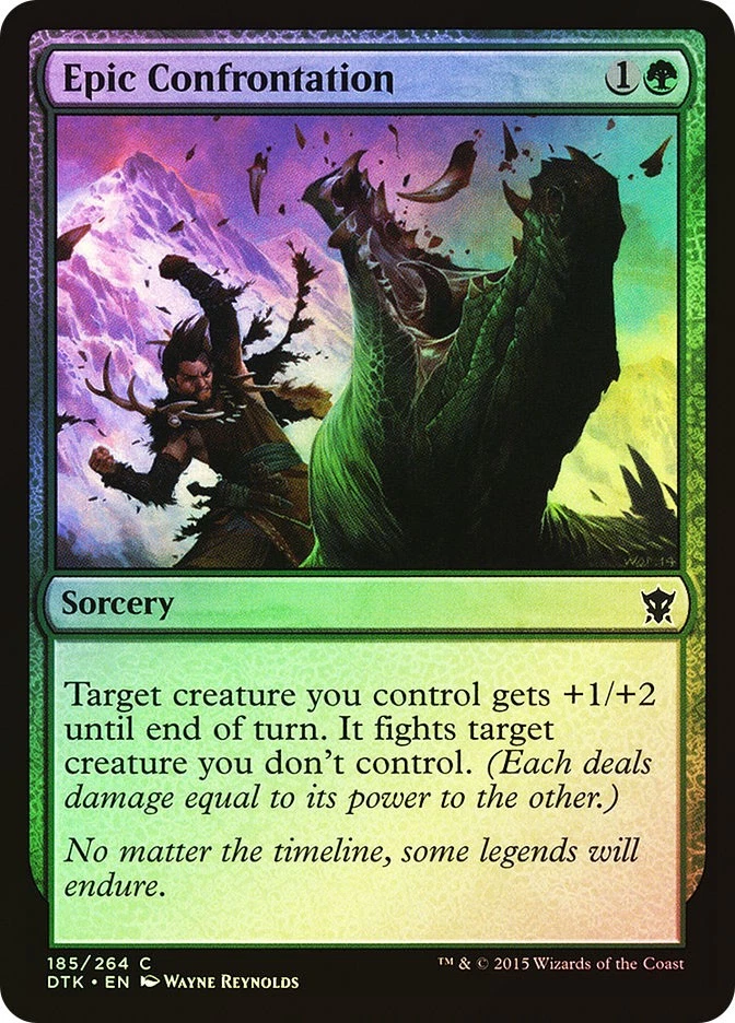 MTG FOIL Epic Confrontation  - Dragons of Tarkir #185 - Image 1 of 1