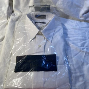 New Cambridge Classics Wrinkle Resistant LongSleeve White Teflon SZ 16: 32/33 - Picture 1 of 10