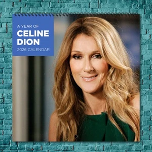 Calendario da parete Celine Dion 2026, collezione stelle 12 mesi - Foto 1 di 4