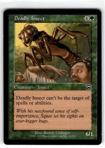 MTG Magic The Gathering Deadly Insect Common Heavily Played - Picture 1 of 2
