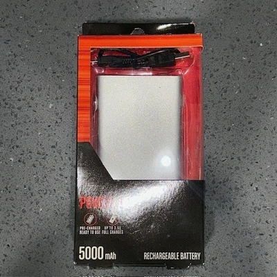 Nuevo Banco de Alimentación Infinitivo 5000mAh Batería Recargable con Cable USB Plateado Foto 1 de 3