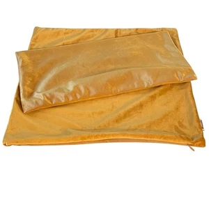 Brawarm Throw Pillow Covers 17" x 17" Gold Velvet Soft Decorative One Pair Glam - Picture 1 of 4