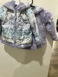 Disney Girls Reversible Jacket - Frozen - Picture 1 of 2