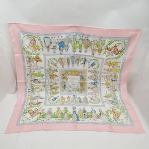 NO TARIFF Hermes scarf Carre 90   Pinks Silk100% 2328575 - Picture 1 of 10