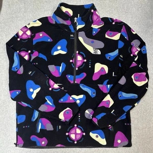 Chaqueta THE NORTH FACE Hombre TNF Polartec 100 1/4 Cremallera Talla XL Negro Rosa Patrón - Imagen 1 de 10