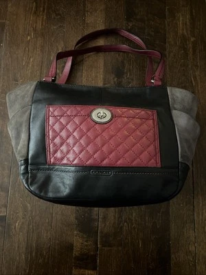 Bolso de Hombro Bandolera COACH Grande COLORBLOCK Cuero Acolchado Hobo Foto 1 de 4