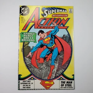 DC Comics Action Comics #643 VF/NM 1989 Key Issue George Perez Superman Cover - Picture 1 of 8