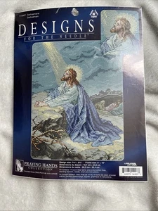 Designs for the Needle Praying Hands Gethsemane Jesus Cross Stitch Kit NEW - Picture 1 of 3