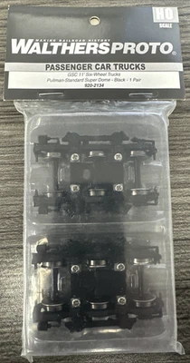 Walthers Proto HO #920-2134 GSC 11' Six Wheel Passenger Trucks - PS Super Dome - Image 1 of 4