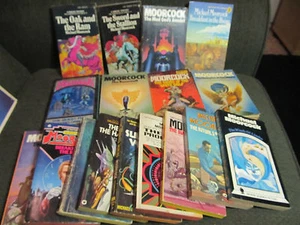 18 book lot michael moorcock elric time of the hawklords eternal champion rare!! - Picture 1 of 8