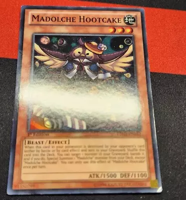 Yugioh GLOSSY Madolche Hootcake LTGY-EN032 Super 1st Ed VLP Extremely Rare Print - Image 1 of 4