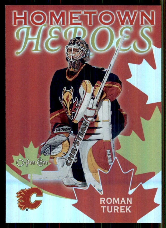 2002-03 O-Pee-Chee Hometown Heroes Canada Roman Turek Calgary Flames #HHC12 - Image 1 of 2