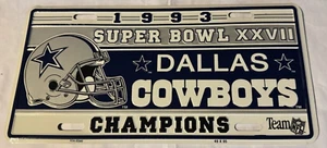 NFL Superbowl Champion License Plates - Dallas Cowboys - Picture 1 of 1