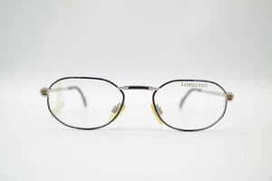 Vintage Longines 4562 126 Silver Black Multicolored Oval Glasses NOS - Picture 1 of 6