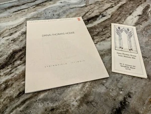 Frank Lloyd Wright Dana-Thomas House Souvenir Guide & Brochure Vintage - Bild 1 von 5