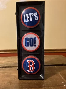 MLB LET'S GO BOSTON RED SOX FLASHING STOP LIGHT SIGN MAN CAVE NOS MEMORY COMPANY - Picture 1 of 6