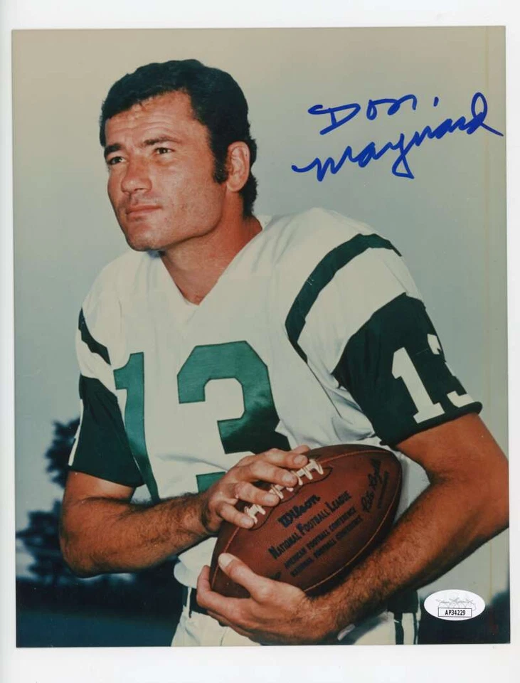 Don Maynard Jets Autographed Signed 8x10 Glossy Photo Print JSA Authentic - Image 1 of 1