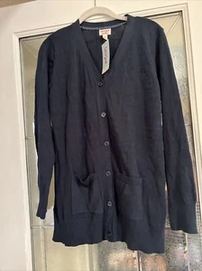 Cat & Jack School Uniforms Navy Button Down Cardigan XXL (18) Plus - Picture 1 of 3