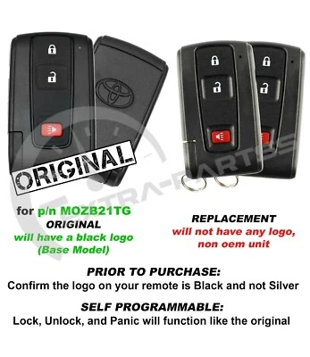 2 For 2004 2005 2006 2007 2008 2009 Toyota Prius Remote Keyless Entry Key Fob - Изображение 1 из 4