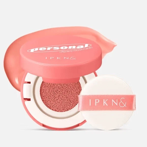 IPKN Personal Tone Cushion Blusher #Dear Coral 5g Face Blusher Korean Makeup NEW - Image 1 of 4