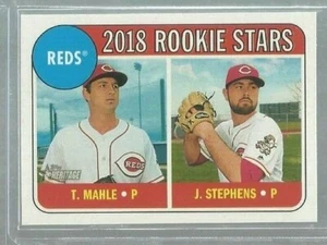 2018 Topps Heritage #339 Tyler Mahle RC/Jackson Stephens RC (ref47071) - Picture 1 of 1