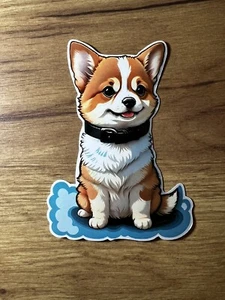 Cute Corgi STICKER. - Afbeelding 1 van 4