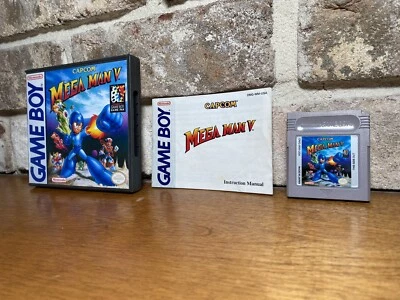 Megaman V Gameboy Game & Manual Near Mint AUTHENTIC Nintendo RARE! Video Games - Image 1 of 4