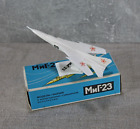 Model airplane MiG-23 USSR. Vintage soviet toy plane, collectible toy