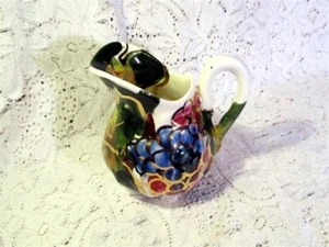 OOAK-CALPOTTER VINTAGE MULTI-COLORED POTTERY- SMALL PITCHER - Picture 1 of 6