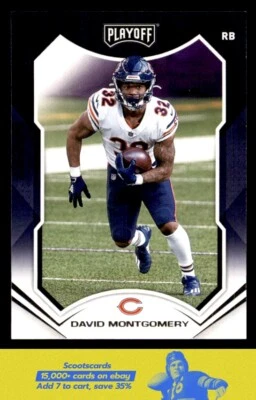 2021 Panini Playoff David Montgomery card #128 Chicago Bears - Image 1 of 2