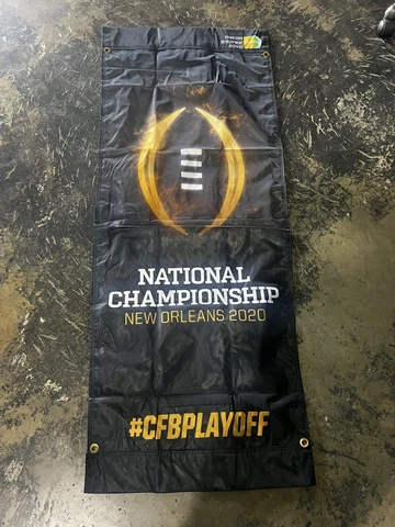 NCAA football national championship Banner 2020 LSU vs Clemson CFP Edition Cover