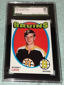1971 Topps Bobby Orr #100 *** SGC-86 (NM+ 7.5) *** “Great Color!” “Very Sharp!” - Picture 1 of 2