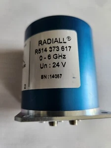 Radiall R514373617 SP6T Titanium SMA DC 6GHz Latching 24Vdc TTL - Picture 1 of 4