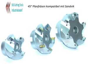 1x 45° Planfräser Typ R245-12T3./ SEET 12T3,,  D80-Z6-A27  mit IK - Picture 1 of 1