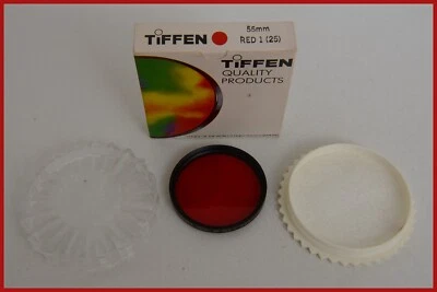 Tiffen 55mm Red 1 25 Black & White Film Photography Filter FREE SHIPPING NEW - Image 1 of 3
