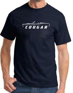 1969 1970 Mercury Cougar Convertible Classic Outline Design Tshirt NEW COLORS