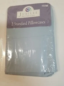 Juego estándar de 2 fundas de almohada Cannon Mills Jubilee azul pálido HH13 - Imagen 1 de 2