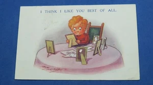 Vintage Reg Maurice Comic Postcard 1920s Photography Photograph Picture Frame - Picture 1 of 2