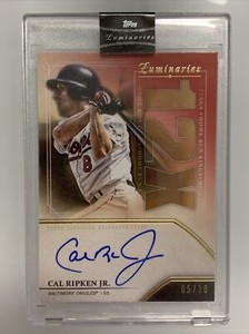 2020 Topps Luminaries Cal Ripken Jr. Home Run Kings Auto Red #05/10 Orioles