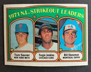 1971 baseball card N.L. Strikeout Leaders Tom Seaver Fergie Jenkins card 95 - Picture 1 of 7