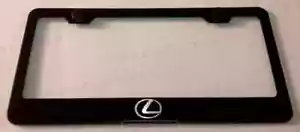 Lexus F Sport Stainless Steel Black Finished License Plate Frame Rust Free - Picture 1 of 4