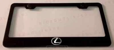 Lexus F Sport Stainless Steel Black Finished License Plate Frame Rust Free - Image 1 of 4