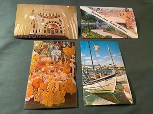 VINTAGE LOT OF 4 TARPON SPRINGS FLORIDA  POSTCARD - Picture 1 of 1